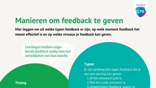 Manieren om feedback te geven Manieren om feedback te geven