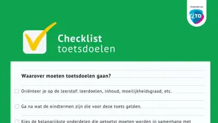 Checklist toetsdoelen Checklist toetsdoelen