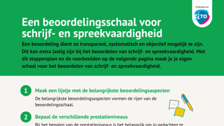 Een beoordelingsschaal voor schrijf- en spreekvaardigheid Een beoordelingsschaal voor schrijf- en spreekvaardigheid
