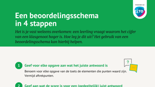 Een beoordelingsschema in 4 stappen Een beoordelingsschema in 4 stappen